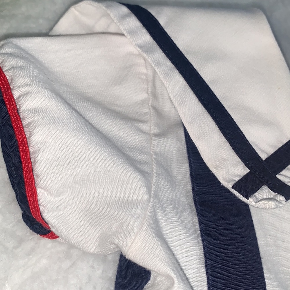 Bryan Vintage Sailor Suit Romper EUC Blue & White Nautical EUC 12M - Picture 7 of 12